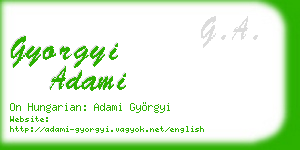 gyorgyi adami business card